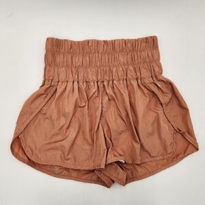 Free People Movement The Way Home Shorts Brushed Apricot Size XS High Waist